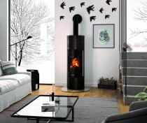 Poêle à bois Arkona W+ 2.0 7kW céramique brossé Anthracite - ORANIER Réf. 817811