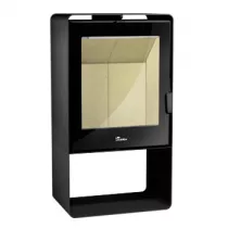 Poêle à bois Atlantic 613 11kW acier Anthracite - LACUNZA Réf. 3000000111468