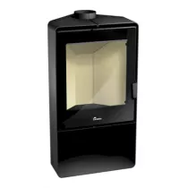 Poêle à bois Atlantic 613 R 10kW acier Anthracite - LACUNZA Réf. 3000000112106