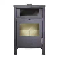 Poêle à bois Azur CH 9kW fonte Anthracite - LACUNZA Réf. 3000000128862