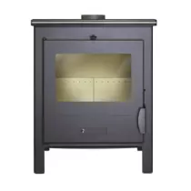 Poêle à bois Azur CP 9kW fonte Anthracite - LACUNZA Réf. 3000000128855