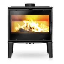 Poêle à bois Biarritz 9kW fonte Anthracite - LACUNZA Réf. 3000001334149