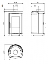 Poêle à bois Brigitta GB 4.7kW - LA NORDICA Réf. 7119401