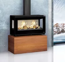 Poêle à bois Bronpi Cairo 110 3C Box 13kW Anthracite