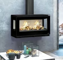 Poêle à bois Bronpi Cairo 110 3C Box 13kW Anthracite
