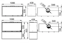 Poêle à bois Bronpi Cairo 110 Box 15kW Anthracite
