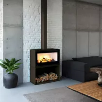 Poêle à bois Bronpi Cairo 110 Box 15kW Anthracite