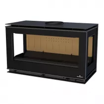 Poêle à bois Bronpi Cairo 90 3C Box 13kW Anthracite