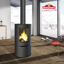 Poêle à bois Bronpi Dover 9.4kW Anthracite