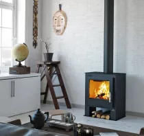 Poêle à bois Bronpi Gijon 9kW Anthracite