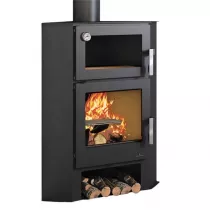 Poêle à bois Bronpi Lerma H 9kW Anthracite avec four