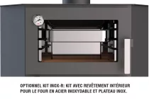 Poêle à bois Bronpi Lerma H 9kW Anthracite avec four