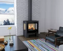 Poêle à bois Bronpi Loretto 10kW Anthracite