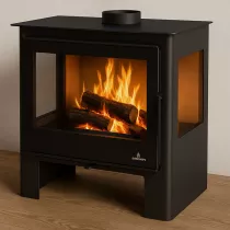 Poêle à bois Bronpi Loretto 10kW Anthracite