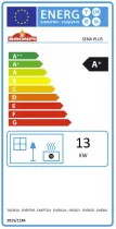 Poêle à bois Bronpi Sena Plus 13kW Anthracite