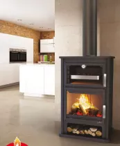 Poêle à bois Bronpi Suiza 14kW Anthracite