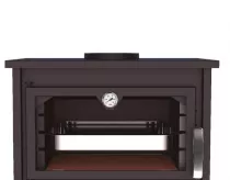 Poêle à bois Bronpi Suiza 14kW Anthracite