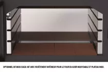 Poêle à bois Bronpi Suiza 14kW Anthracite