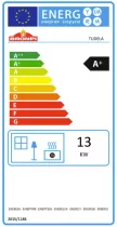 Poêle à bois Bronpi Tudela 12kW Anthracite