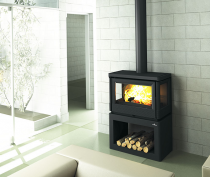 Poêle à bois Bronpi Versalles 13kW Anthracite