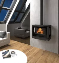 Poêle à bois Bronpi Versalles C 11kW Anthracite