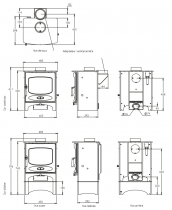 Poêle à bois C-Five 5kW - CHARNWOOD Réf. 009/CFIVE