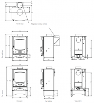 Poêle à bois C-Four 4.9kW - CHARNWOOD Réf. 009/CFOUR