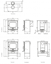 Poêle à bois C-Sven 7.1kW - CHARNWOOD Réf. 009/CSEVEN