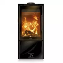 Poêle à bois Calais 6.5kW acier Anthracite - LACUNZA Réf. 3000001348757