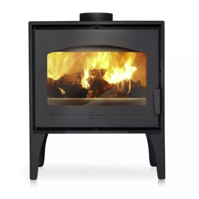 Po�le � bois Calpe 12kW acier Anthracite - LACUNZA R�f. 3000000126707