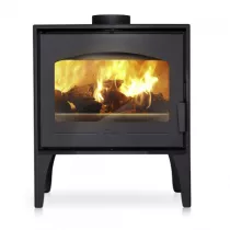 Poêle à bois Calpe 12kW acier Anthracite - LACUNZA Réf. 3000000126707