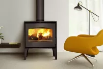 Poêle à bois Calpe 12kW acier Anthracite - LACUNZA Réf. 3000000126707