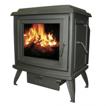 Poêle à bois Cashin Charleston Platinium C2-01 7kW peint Anthracite 6.7kW Noir 