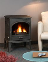 Poêle à bois/charbon 425 8kW fonte laquée Noire - DOVRE Réf. 425GM/B