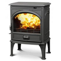 Poêle à bois/charbon 425 8kW fonte laquée Noire - DOVRE Réf. 425GM/B