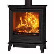 Po�le � bois/charbon Chesterfield 5 Wide 5kW Noir mat - STOVAX R�f. 705-577