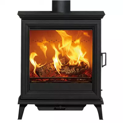 Po�le � bois/charbon Sheraton 5 Wide 5kW Noir mat - STOVAX R�f. SH-5WIDM-E