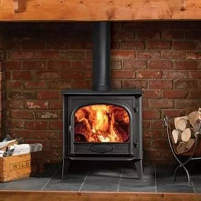 Po�le � bois/charbon Stockton 11 11kW Noir mat - STOVAX R�f. 721-236
