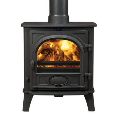 Poêle à bois County 5W Wide 5kW Noir (avec grille et cendrier) - STOVAX  Réf. 735-521