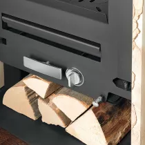 Poêle à bois Corso 2.0 7kW acier Noir pierre Crème - ORANIER Réf. 589387