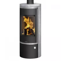 Poêle à bois Corso 2.0 7kW acier Noir pierre Ollaire - ORANIER Réf. 589323