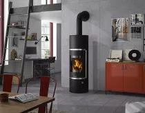 Poêle à bois Corso W+ 2.0 7kW acier Noir - ORANIER Réf. 589411