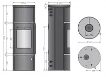 Poêle à bois Corso W+ 2.0 7kW acier Noir - ORANIER Réf. 589411
