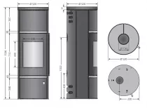 Poêle à bois Corso W+ 2.0 7kW acier Noir - ORANIER Réf. 589411