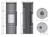 Poêle à bois Corso W+ 2.0 7kW acier Noir - ORANIER Réf. 589411