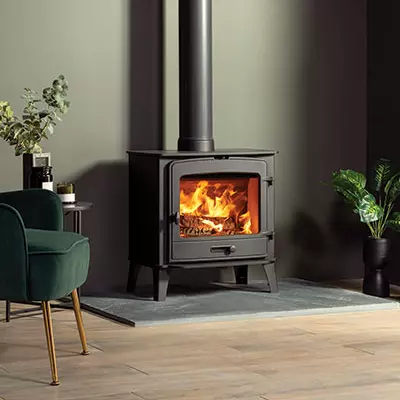 Po�le � bois County 8 8kW Noir - STOVAX R�f. 735-145