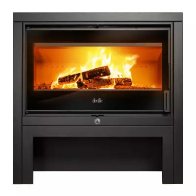 Po�le � bois Deville Castillon C077BR-06 11kW Anthracite 
