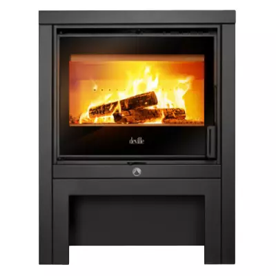 Po�le � bois Deville Haut Leman C077BQ-06 8kW Anthracite 