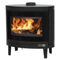 Poêle à bois Deville Ikari C077BK.06 9kW Anthracite