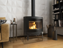 Poêle à bois Deville Ikari C077BK.06 9kW Anthracite